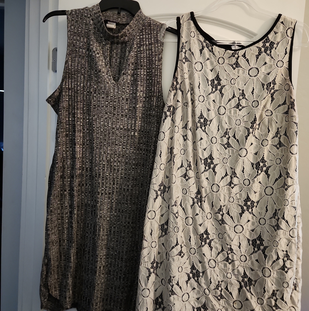 Sleeveless Knit Shift Dress in Gray